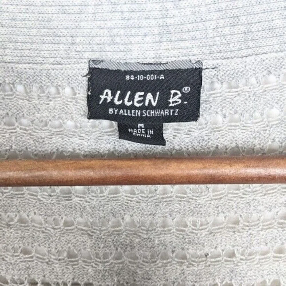 Allen B. By Allen Schwartz Grey Fly-Away Knit cardigan Women's‎ Medium